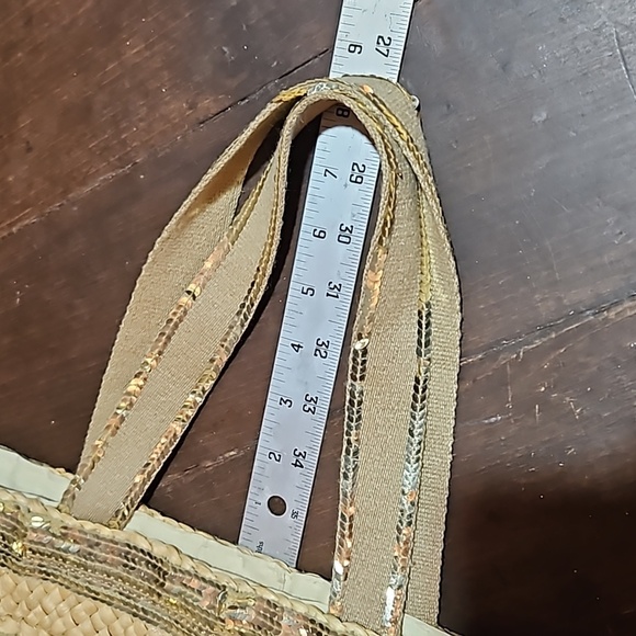 Straw and Sequin Summer Tote Bag - Picture 6 of 12